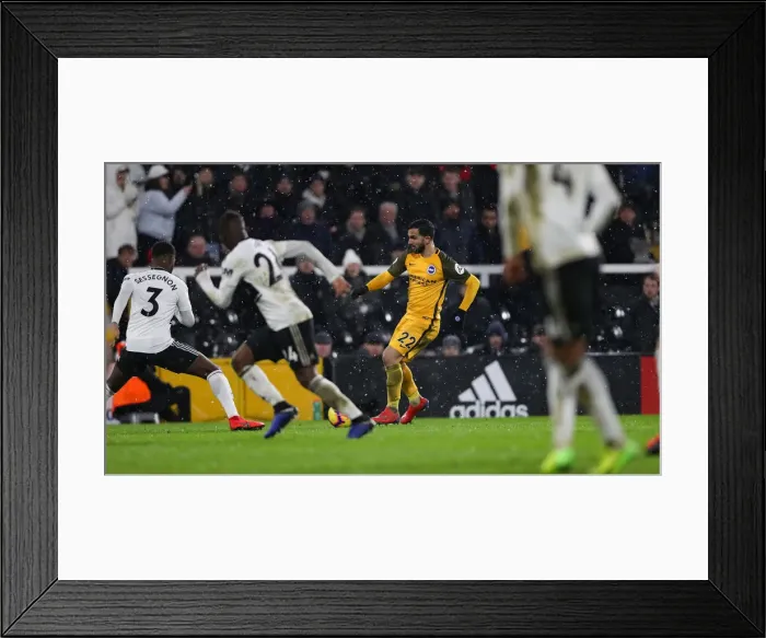 Framed Print : Premier League Showdown: Fulham vs. Brighton and Hove Albion at Craven Cottage (29 JAN 19)