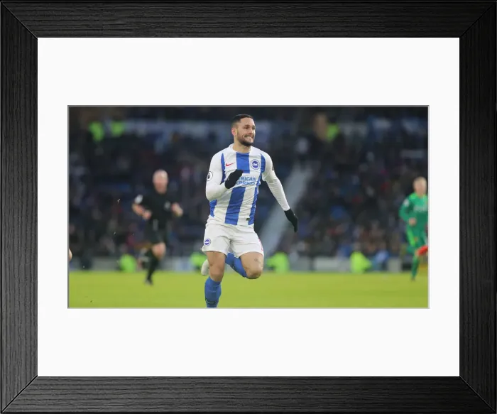 Framed Print : Brighton and Hove Albion vs. Watford: Premier League Showdown at American Express Community Stadium (February 2, 2019)