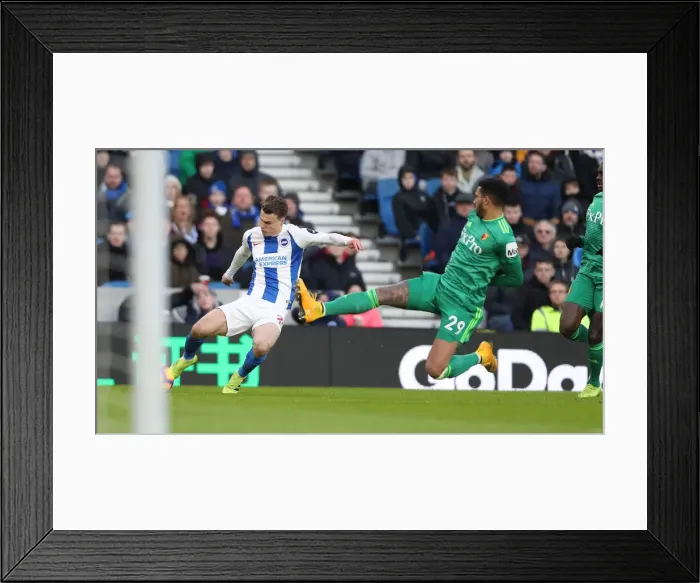 Framed Print : Brighton and Hove Albion vs. Watford: Premier League Showdown at American Express Community Stadium (February 2, 2019) Framed Print : Brighton and Hove Albion vs. Watford: Premier League Showdown at American Express Community Stadium (February 2, 2019)