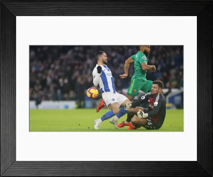 Framed Print : Brighton and Hove Albion vs. Watford: Premier League Showdown at American Express Community Stadium (February 2, 2019) Framed Print : Brighton and Hove Albion vs. Watford: Premier League Showdown at American Express Community Stadium (February 2, 2019)