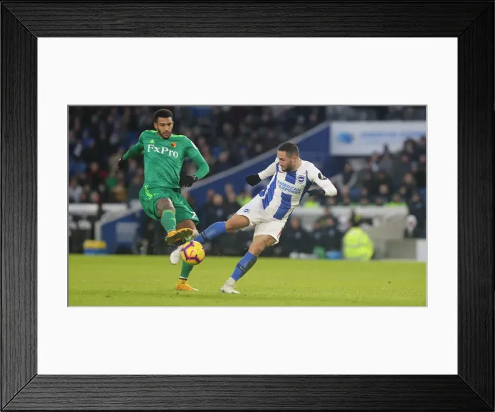 Framed Print : Brighton and Hove Albion vs. Watford: Premier League Showdown at American Express Community Stadium (February 2019) Framed Print : Brighton and Hove Albion vs. Watford: Premier League Showdown at American Express Community Stadium (February 2019)