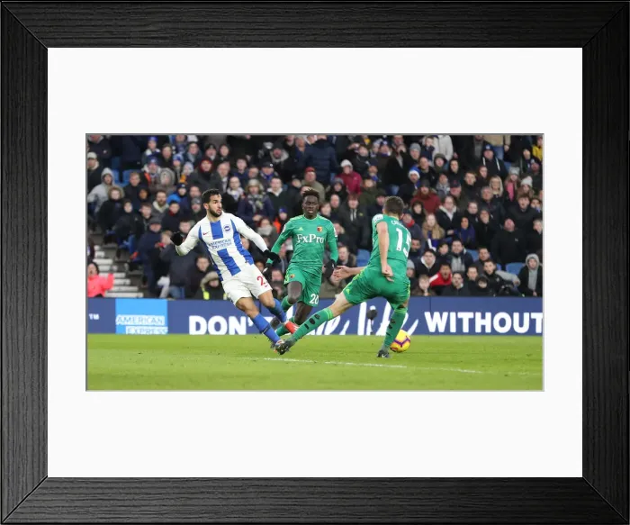 Framed Print : Brighton and Hove Albion vs. Watford: Premier League Showdown at American Express Community Stadium (February 2, 2019) Framed Print : Brighton and Hove Albion vs. Watford: Premier League Showdown at American Express Community Stadium (February 2, 2019)