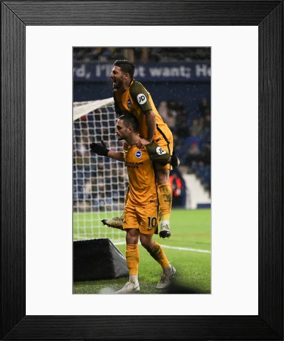Framed Print : FA Cup Showdown: West Bromwich Albion vs. Brighton & Hove Albion (06FEB19) - Clash at The Hawthorns