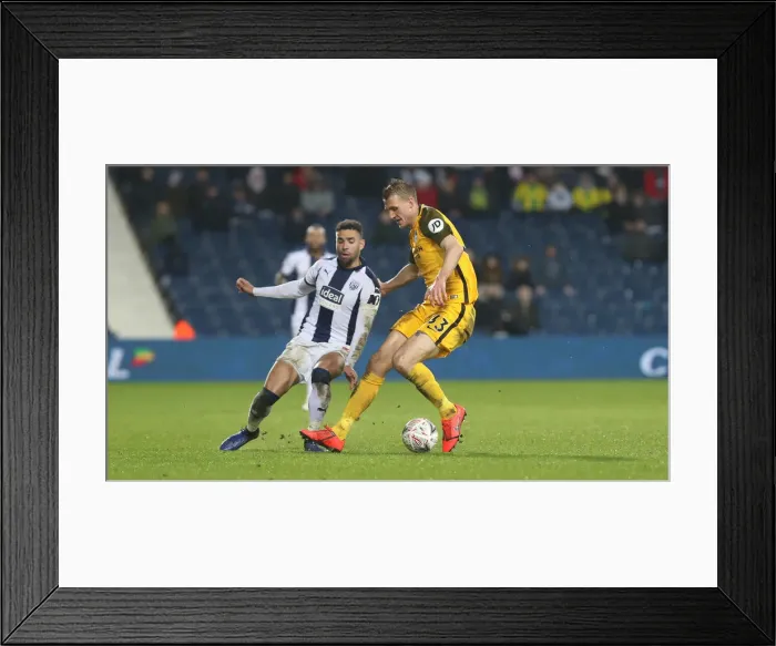 Framed Print : FA Cup Showdown: West Bromwich Albion vs. Brighton & Hove Albion (06FEB19) - Clash at the Hawthorns