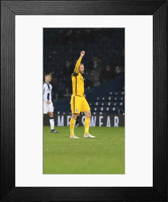 Framed Print : FA Cup Fourth Round: West Bromwich Albion vs. Brighton and Hove Albion (06FEB19) - Intense Match Action at The Hawthorns