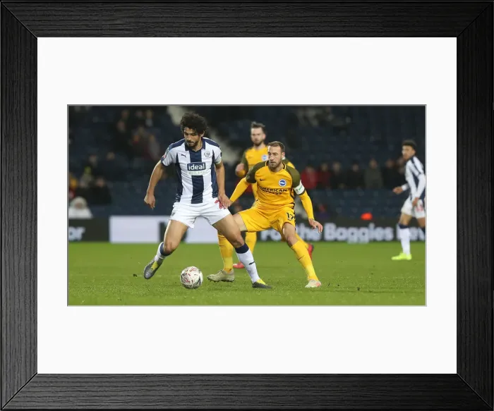 Framed Print : FA Cup Showdown: West Bromwich Albion vs. Brighton & Hove Albion (06FEB19)
