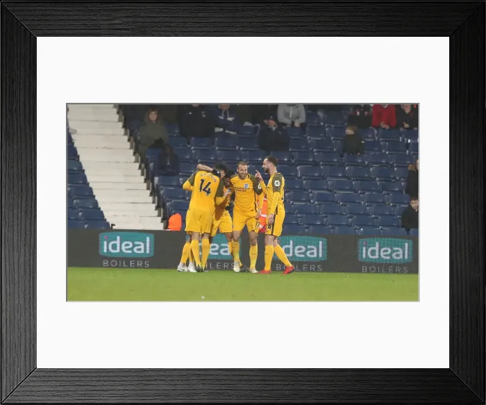 Framed Print : FA Cup Showdown: West Bromwich Albion vs. Brighton & Hove Albion (06FEB19) - Clash at The Hawthorns
