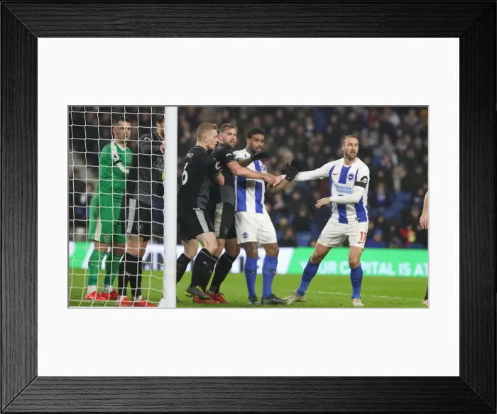 Framed Print : Intense Premier League Showdown: Brighton & Hove Albion vs. Burnley (09FEB19) Framed Print : Intense Premier League Showdown: Brighton & Hove Albion vs. Burnley (09FEB19)