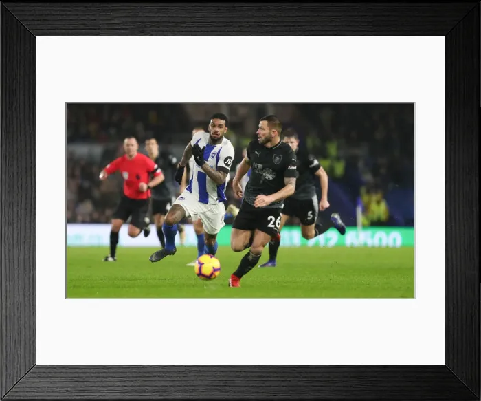 Framed Print : Intense Premier League Showdown: Brighton & Hove Albion vs. Burnley (February 2019) Framed Print : Intense Premier League Showdown: Brighton & Hove Albion vs. Burnley (February 2019)