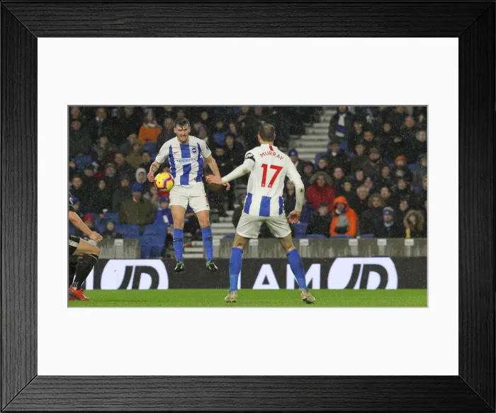 Framed Print : Intense Premier League Showdown: Brighton & Hove Albion vs. Burnley (09FEB19)