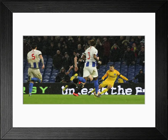 Framed Print : Intense Premier League Showdown: Brighton & Hove Albion vs. Burnley (February 2019) Framed Print : Intense Premier League Showdown: Brighton & Hove Albion vs. Burnley (February 2019)