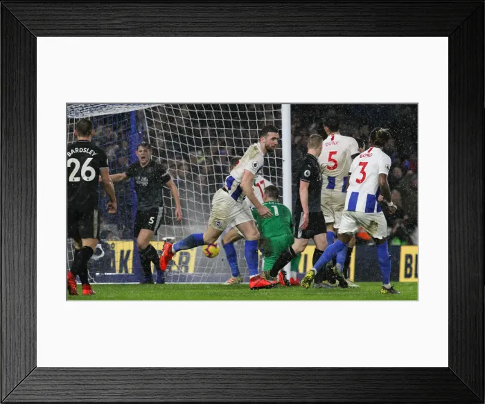 Framed Print : Intense Clash: Brighton & Hove Albion vs. Burnley at American Express Community Stadium (February 2019) Framed Print : Intense Clash: Brighton & Hove Albion vs. Burnley at American Express Community Stadium (February 2019)