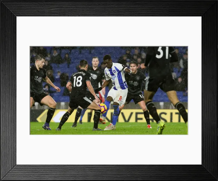 Framed Print : Intense Premier League Showdown: Brighton & Hove Albion vs. Burnley (February 2019) Framed Print : Intense Premier League Showdown: Brighton & Hove Albion vs. Burnley (February 2019)
