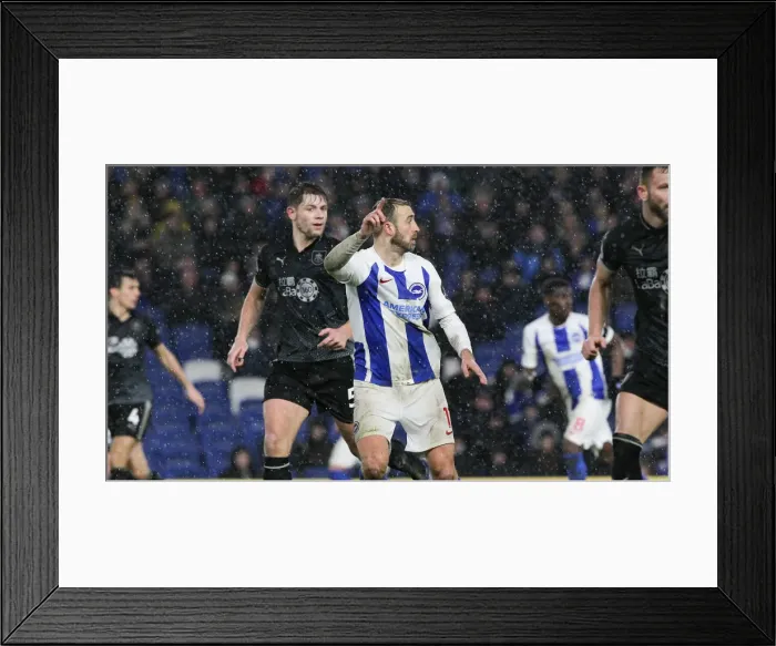 Framed Print : Intense Premier League Showdown: Brighton & Hove Albion vs. Burnley (February 2019) Framed Print : Intense Premier League Showdown: Brighton & Hove Albion vs. Burnley (February 2019)