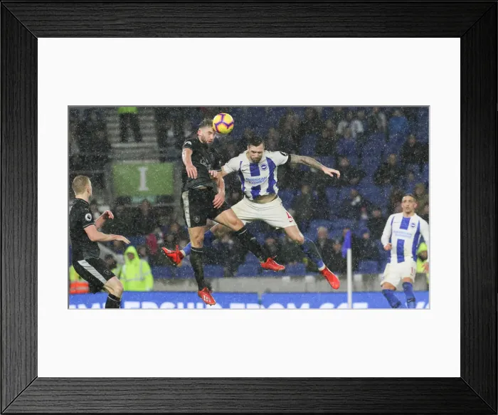 Framed Print : Intense Premier League Clash: Brighton & Hove Albion vs. Burnley (09FEB19) Framed Print : Intense Premier League Clash: Brighton & Hove Albion vs. Burnley (09FEB19)