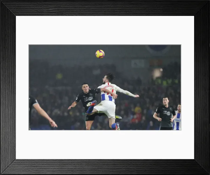 Framed Print : Intense Premier League Showdown: Brighton & Hove Albion vs. Burnley (February 2019) Framed Print : Intense Premier League Showdown: Brighton & Hove Albion vs. Burnley (February 2019)