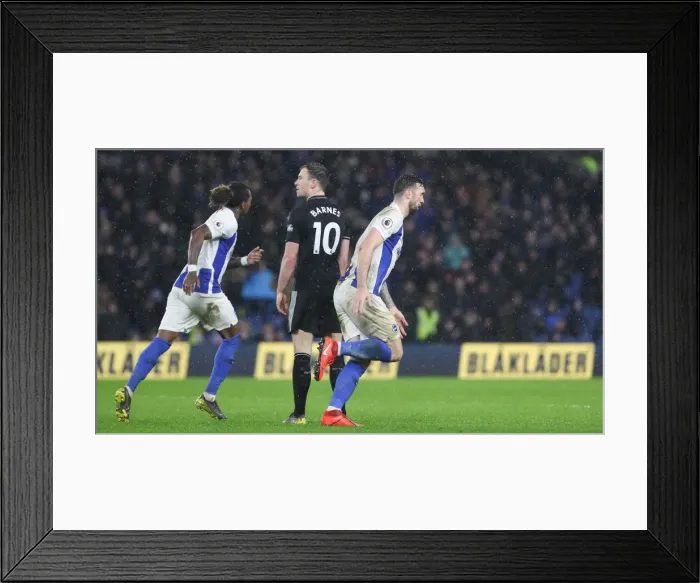 Framed Print : Intense Premier League Showdown: Brighton & Hove Albion vs. Burnley (09FEB19)