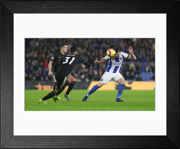 Framed Print : Intense Premier League Showdown: Brighton & Hove Albion vs. Burnley (February 9, 2019)