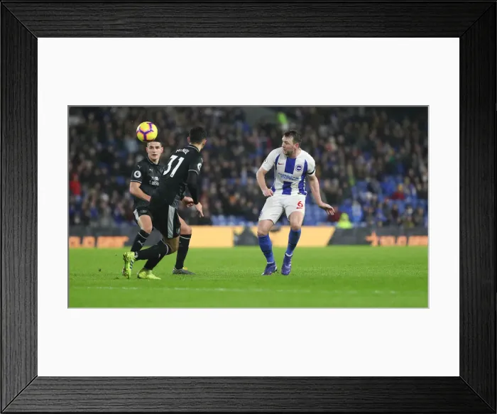 Framed Print : Brighton and Hove Albion vs. Burnley: Intense Premier League Clash at Falmer (09FEB19)