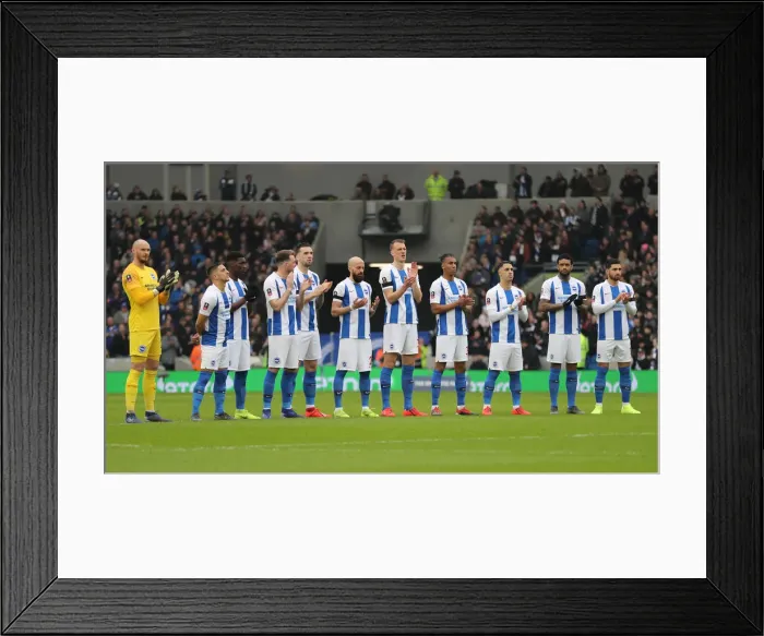Framed Print : Brighton and Hove Albion vs. Derby County: Emirates FA Cup Battle at American Express Community Stadium (16FEB19) Framed Print : Brighton and Hove Albion vs. Derby County: Emirates FA Cup Battle at American Express Community Stadium (16FEB19)