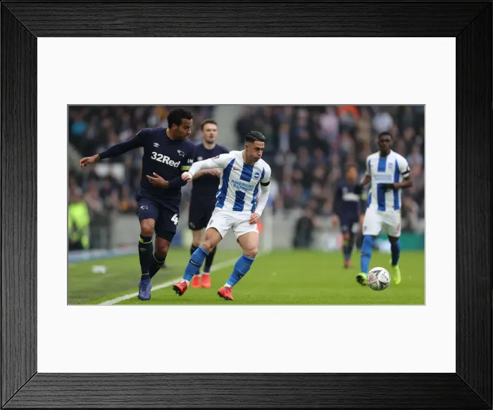 Framed Print : Brighton and Hove Albion vs. Derby County: Emirates FA Cup Showdown at the American Express Community Stadium (16FEB19) Framed Print : Brighton and Hove Albion vs. Derby County: Emirates FA Cup Showdown at the American Express Community Stadium (16FEB19)