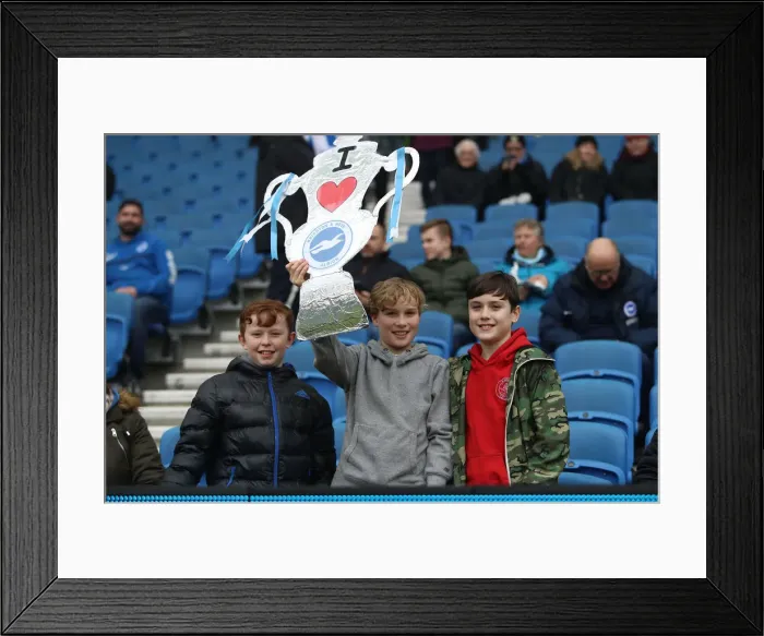 Framed Print : Brighton and Hove Albion vs. Derby County: Emirates FA Cup Showdown at American Express Community Stadium (February 16, 2019) Framed Print : Brighton and Hove Albion vs. Derby County: Emirates FA Cup Showdown at American Express Community Stadium (February 16, 2019)