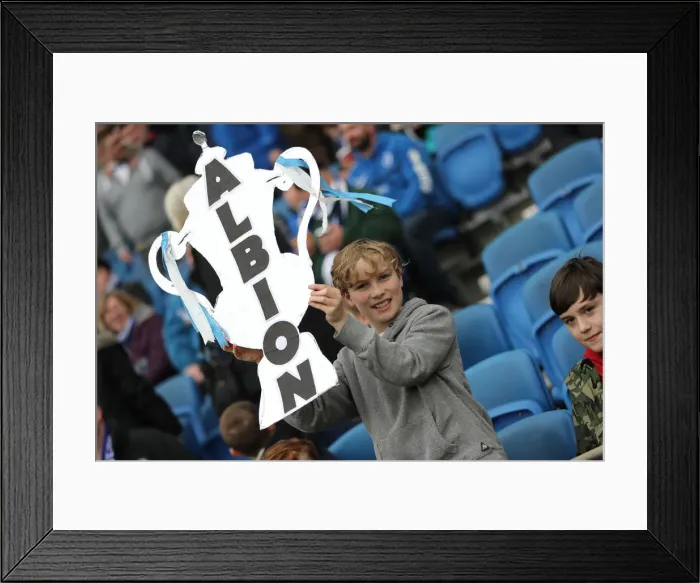 Framed Print : Brighton & Hove Albion vs. Derby County: FA Cup Battle at American Express Community Stadium (16FEB19) Framed Print : Brighton & Hove Albion vs. Derby County: FA Cup Battle at American Express Community Stadium (16FEB19)