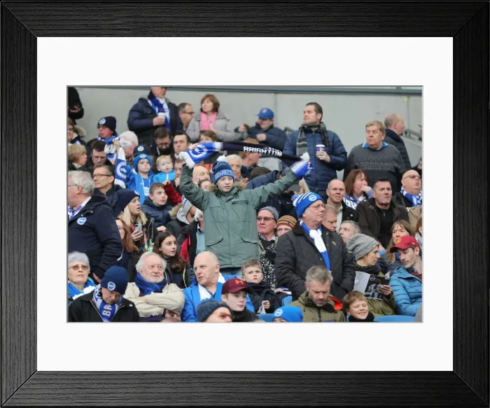 Framed Print : Brighton and Hove Albion vs. Derby County: FA Cup Battle at American Express Community Stadium (16FEB19) Framed Print : Brighton and Hove Albion vs. Derby County: FA Cup Battle at American Express Community Stadium (16FEB19)