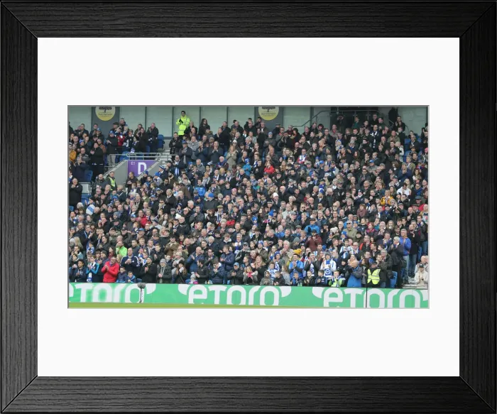 Framed Print : Brighton and Hove Albion vs. Derby County: Emirates FA Cup Showdown at American Express Community Stadium (16FEB19)