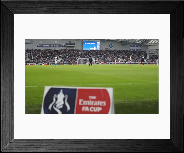 Framed Print : Brighton and Hove Albion vs. Derby County: FA Cup Battle at American Express Community Stadium (16FEB19) Framed Print : Brighton and Hove Albion vs. Derby County: FA Cup Battle at American Express Community Stadium (16FEB19)
