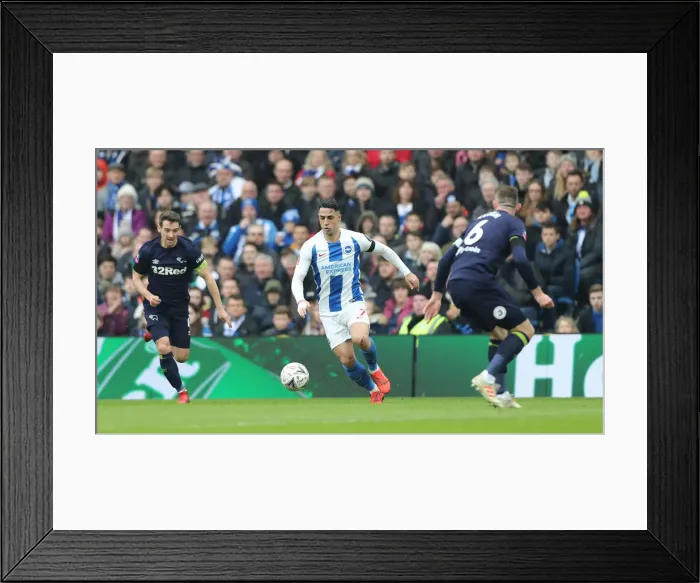 Framed Print : Brighton & Hove Albion vs. Derby County: Emirates FA Cup Showdown at American Express Community Stadium (February 16, 2019) Framed Print : Brighton & Hove Albion vs. Derby County: Emirates FA Cup Showdown at American Express Community Stadium (February 16, 2019)