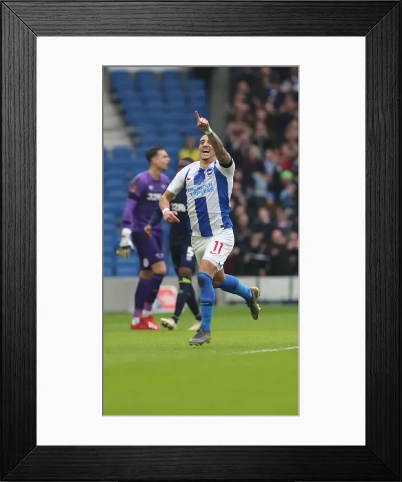 Framed Print : Brighton & Hove Albion vs. Derby County: Emirates FA Cup Battle at American Express Community Stadium (16FEB19) Framed Print : Brighton & Hove Albion vs. Derby County: Emirates FA Cup Battle at American Express Community Stadium (16FEB19)