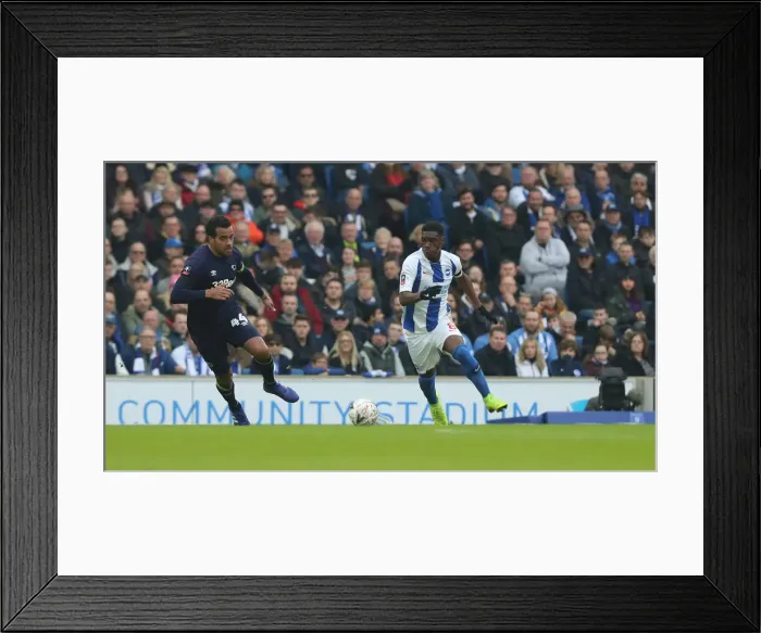 Framed Print : Brighton and Hove Albion vs. Derby County: Emirates FA Cup Showdown at American Express Community Stadium (16FEB19) Framed Print : Brighton and Hove Albion vs. Derby County: Emirates FA Cup Showdown at American Express Community Stadium (16FEB19)