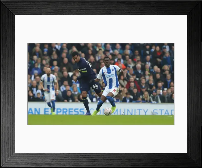 Framed Print : Brighton & Hove Albion vs. Derby County: Emirates FA Cup Battle at American Express Community Stadium (16th February 2019) Framed Print : Brighton & Hove Albion vs. Derby County: Emirates FA Cup Battle at American Express Community Stadium (16th February 2019)