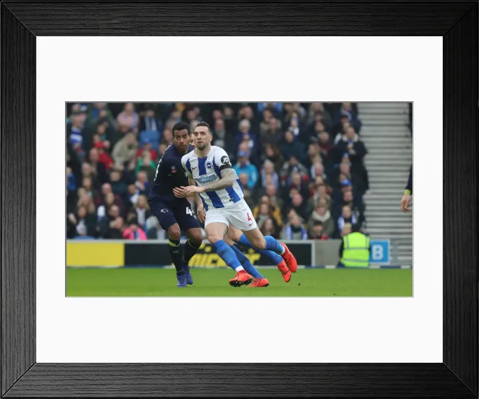 Framed Print : Brighton and Hove Albion vs. Derby County: FA Cup Battle at American Express Community Stadium (16FEB19) Framed Print : Brighton and Hove Albion vs. Derby County: FA Cup Battle at American Express Community Stadium (16FEB19)