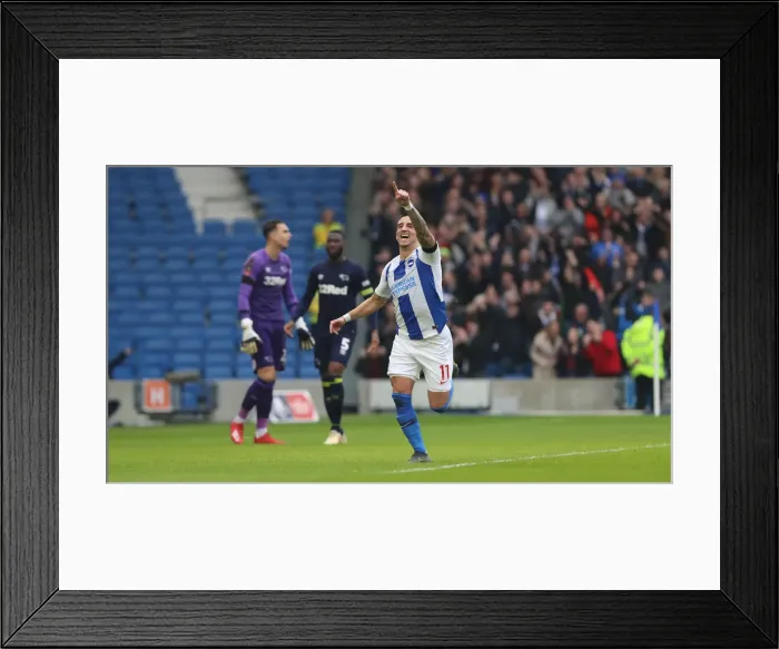 Framed Print : Brighton and Hove Albion vs. Derby County: Emirates FA Cup Showdown at American Express Community Stadium (February 16, 2019) Framed Print : Brighton and Hove Albion vs. Derby County: Emirates FA Cup Showdown at American Express Community Stadium (February 16, 2019)