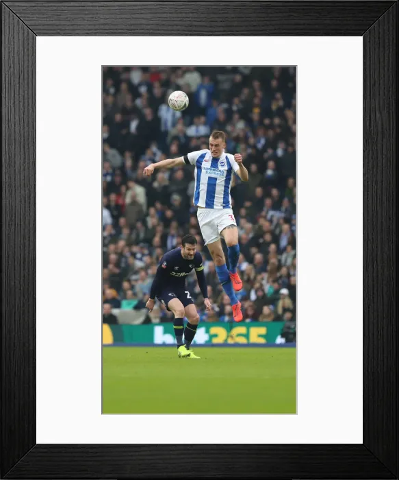 Framed Print : Brighton and Hove Albion vs. Derby County: Emirates FA Cup Battle at American Express Community Stadium (16 / 02 / 2019)