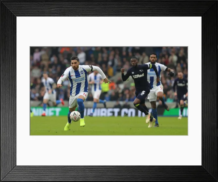 Framed Print : Brighton and Hove Albion vs. Derby County: Emirates FA Cup Showdown at American Express Community Stadium (February 16, 2019) Framed Print : Brighton and Hove Albion vs. Derby County: Emirates FA Cup Showdown at American Express Community Stadium (February 16, 2019)