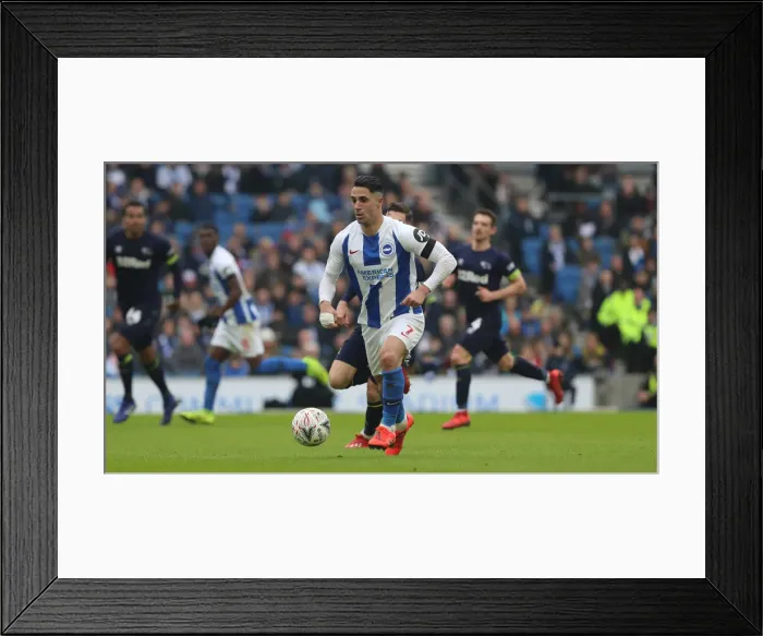Framed Print : Brighton and Hove Albion vs. Derby County: Emirates FA Cup Showdown at American Express Community Stadium (16FEB19) Framed Print : Brighton and Hove Albion vs. Derby County: Emirates FA Cup Showdown at American Express Community Stadium (16FEB19)