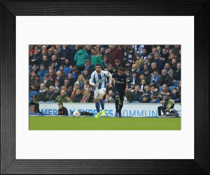 Framed Print : Brighton and Hove Albion vs. Derby County: Emirates FA Cup Showdown at American Express Community Stadium (February 16, 2019) Framed Print : Brighton and Hove Albion vs. Derby County: Emirates FA Cup Showdown at American Express Community Stadium (February 16, 2019)