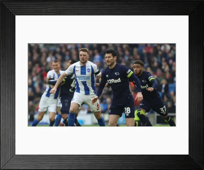Framed Print : Brighton and Hove Albion vs. Derby County: FA Cup Fifth Round Clash at American Express Community Stadium (16FEB19) Framed Print : Brighton and Hove Albion vs. Derby County: FA Cup Fifth Round Clash at American Express Community Stadium (16FEB19)