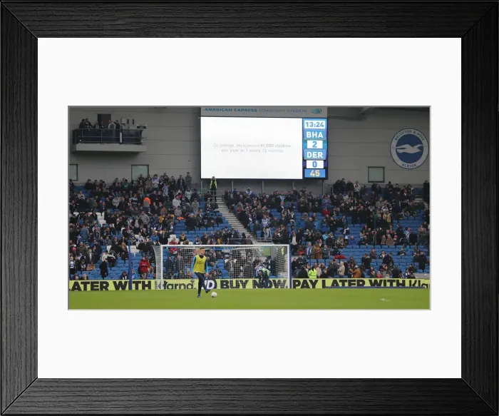 Framed Print : Brighton and Hove Albion vs. Derby County: Emirates FA Cup Showdown at American Express Community Stadium (February 16, 2019) Framed Print : Brighton and Hove Albion vs. Derby County: Emirates FA Cup Showdown at American Express Community Stadium (February 16, 2019)