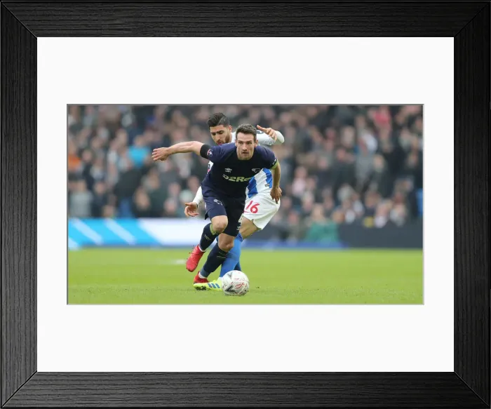 Framed Print : Brighton & Hove Albion vs. Derby County: Emirates FA Cup Battle at American Express Community Stadium (February 16, 2019) Framed Print : Brighton & Hove Albion vs. Derby County: Emirates FA Cup Battle at American Express Community Stadium (February 16, 2019)