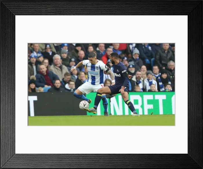 Framed Print : Brighton & Hove Albion vs. Derby County: Emirates FA Cup Showdown at American Express Community Stadium (February 16, 2019) Framed Print : Brighton & Hove Albion vs. Derby County: Emirates FA Cup Showdown at American Express Community Stadium (February 16, 2019)