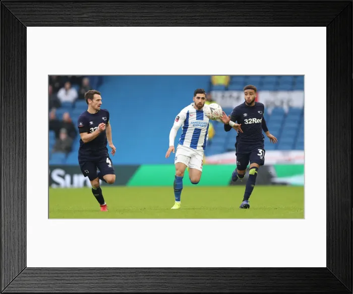 Framed Print : Brighton and Hove Albion vs. Derby County: Emirates FA Cup Showdown at American Express Community Stadium (February 16, 2019) Framed Print : Brighton and Hove Albion vs. Derby County: Emirates FA Cup Showdown at American Express Community Stadium (February 16, 2019)