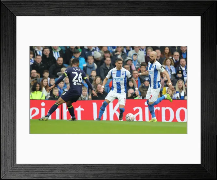 Framed Print : Brighton & Hove Albion vs. Derby County: FA Cup Battle at American Express Community Stadium (16FEB19) Framed Print : Brighton & Hove Albion vs. Derby County: FA Cup Battle at American Express Community Stadium (16FEB19)