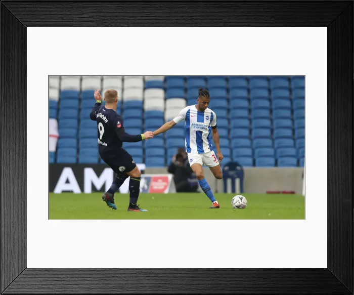 Framed Print : Brighton and Hove Albion vs. Derby County: FA Cup Battle at American Express Community Stadium (16FEB19) Framed Print : Brighton and Hove Albion vs. Derby County: FA Cup Battle at American Express Community Stadium (16FEB19)