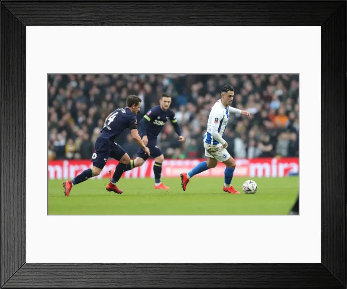 Framed Print : Brighton & Hove Albion vs. Derby County: FA Cup Battle at American Express Community Stadium (16FEB19) Framed Print : Brighton & Hove Albion vs. Derby County: FA Cup Battle at American Express Community Stadium (16FEB19)