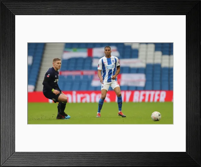 Framed Print : Brighton and Hove Albion vs. Derby County: Emirates FA Cup Battle at American Express Community Stadium (February 16, 2019) Framed Print : Brighton and Hove Albion vs. Derby County: Emirates FA Cup Battle at American Express Community Stadium (February 16, 2019)
