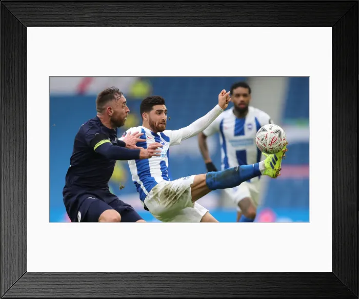 Framed Print : Brighton & Hove Albion vs. Derby County: FA Cup Battle at American Express Community Stadium (16 Feb 2019) Framed Print : Brighton & Hove Albion vs. Derby County: FA Cup Battle at American Express Community Stadium (16 Feb 2019)